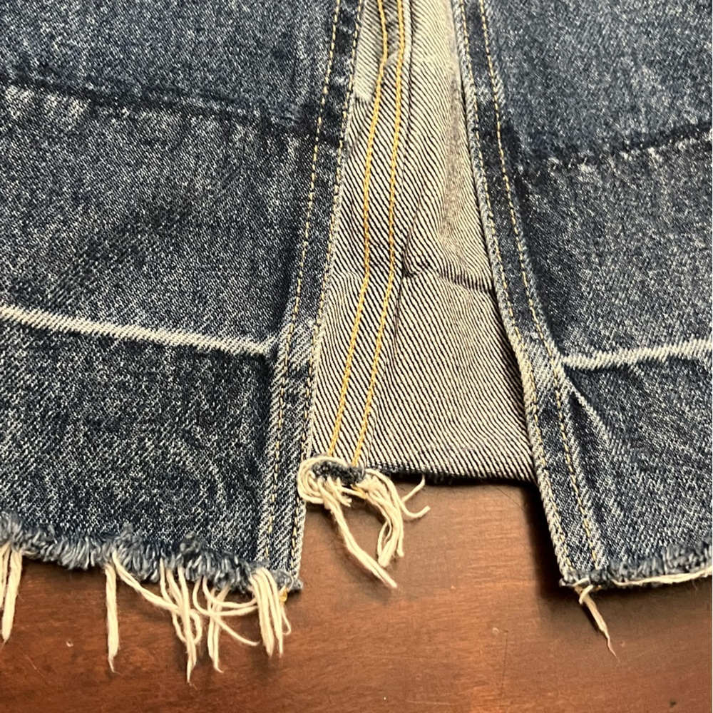 Current/Elliott The Slit Midi Denim Skirt 28 EUC - Picture 6 of 11